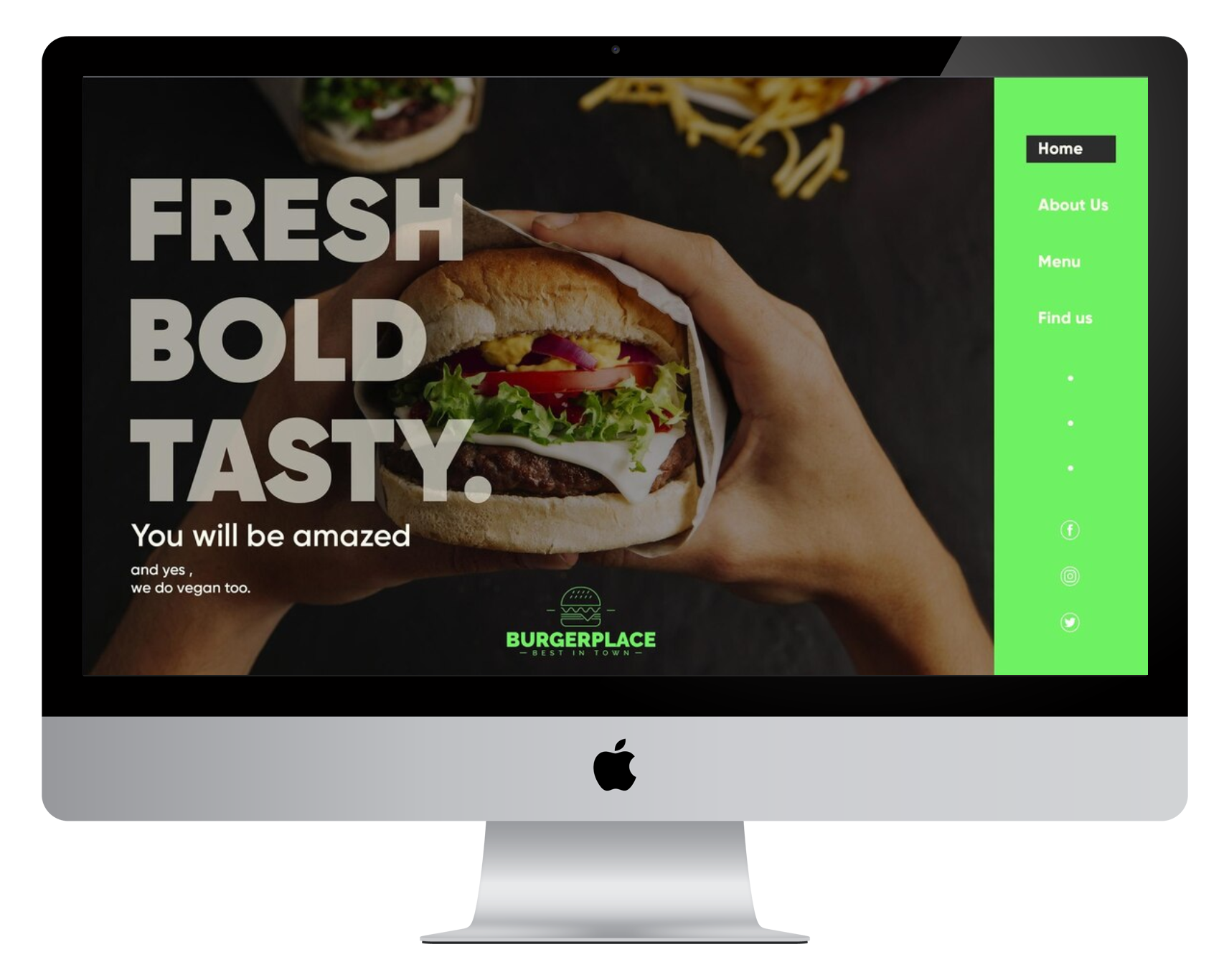 restaurant website design